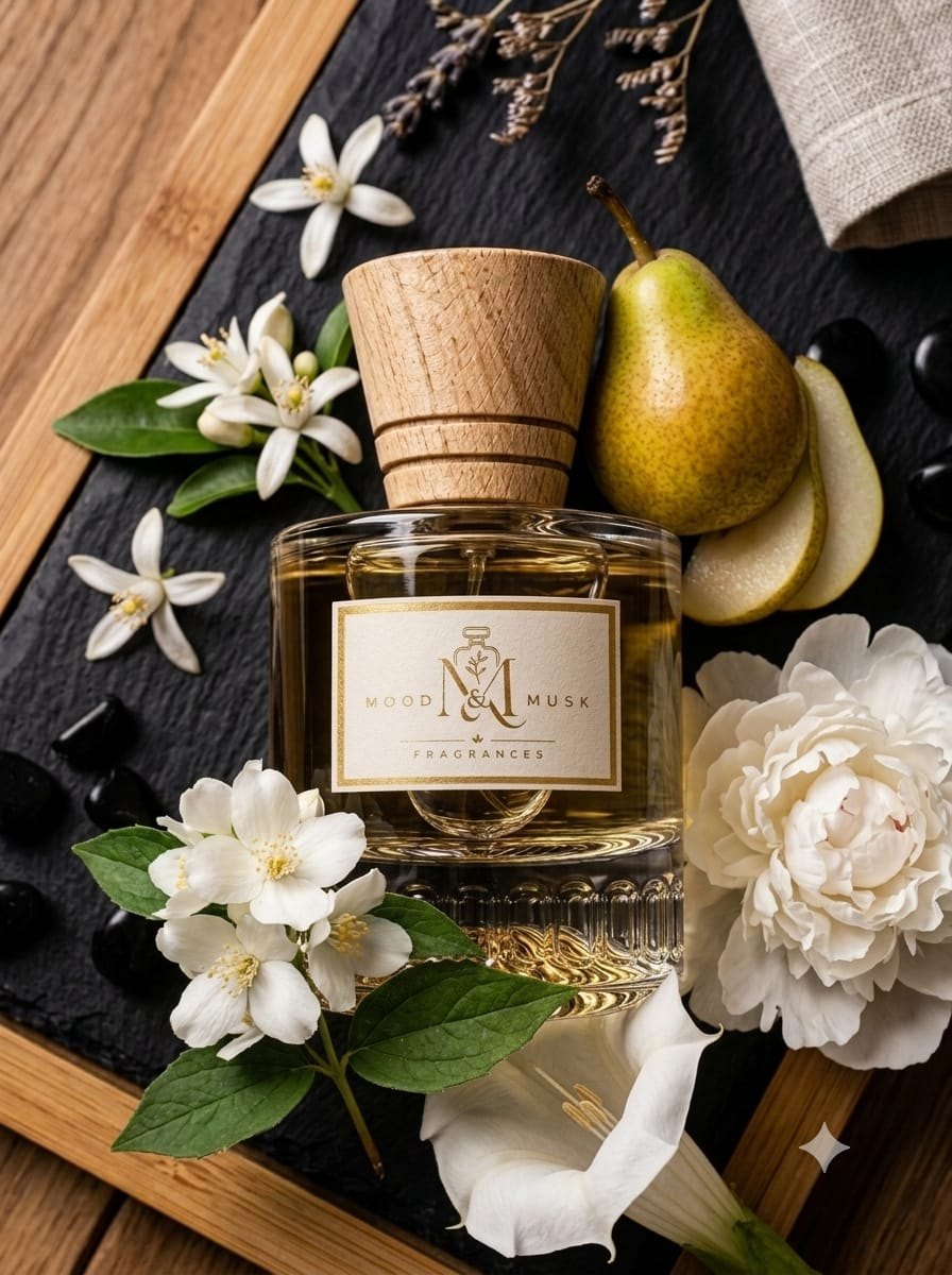CODE 26 Luxury Flacon Presentation — Angle 3 — MOOD & MUSK