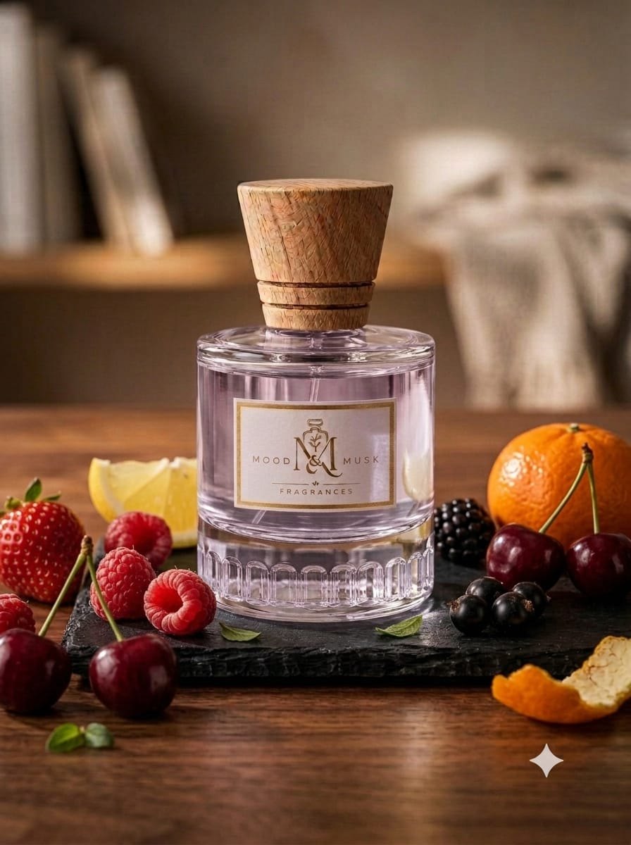 FLORAL 24 Luxury Flacon Presentation — Angle 2 — MOOD & MUSK
