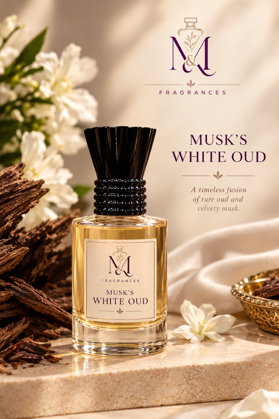 Mood & Musk - MUSK'S WHITE OUD ATTAR Luxury Perfume